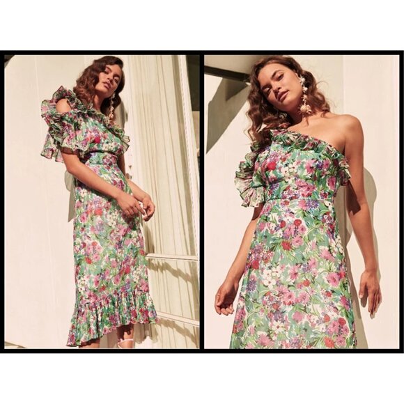 💕TALULAH💕 Better Together Midi Dress Botanical Bloom Small S NWT - Picture 3 of 16